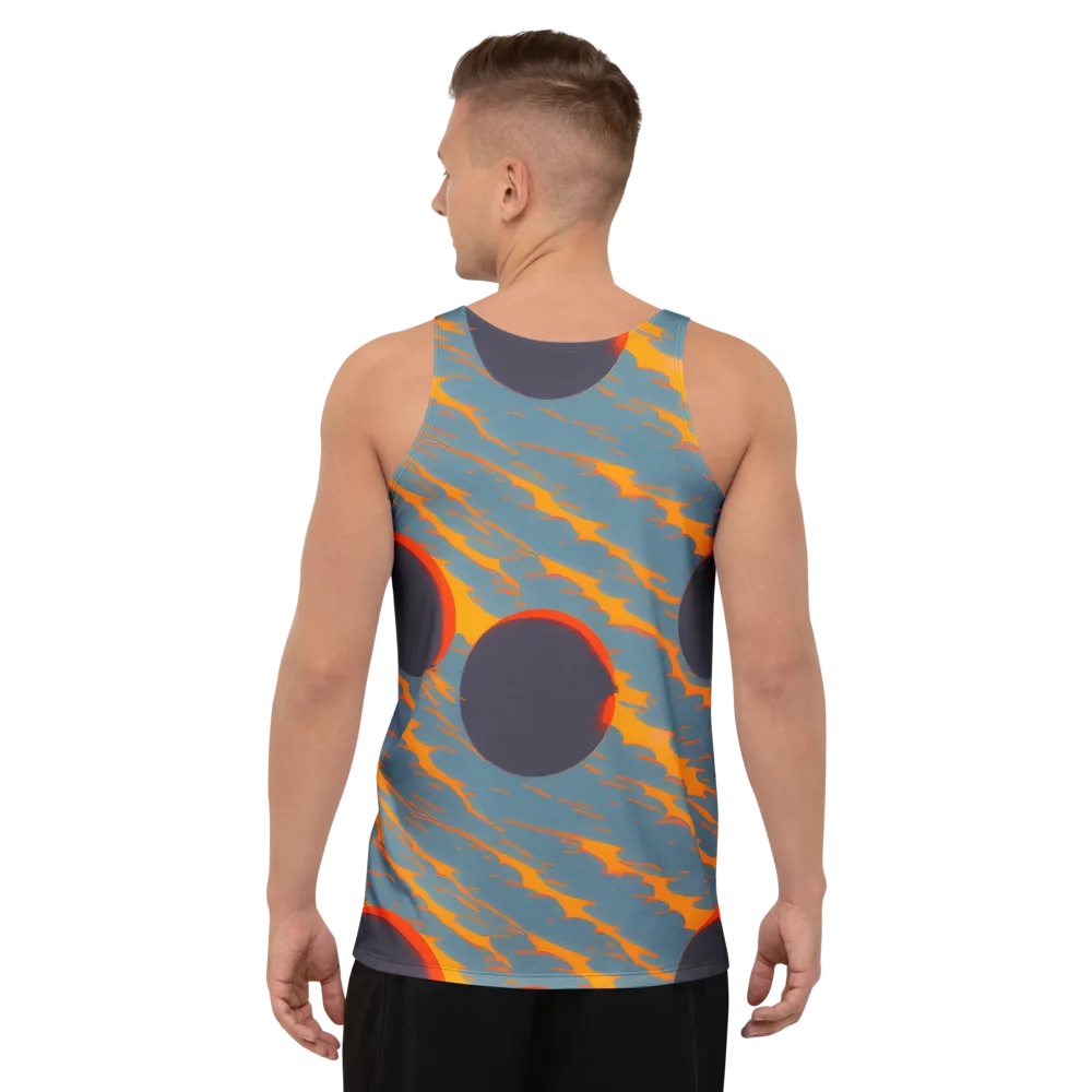 Flames of Gravity on Men's Tank Top — Back