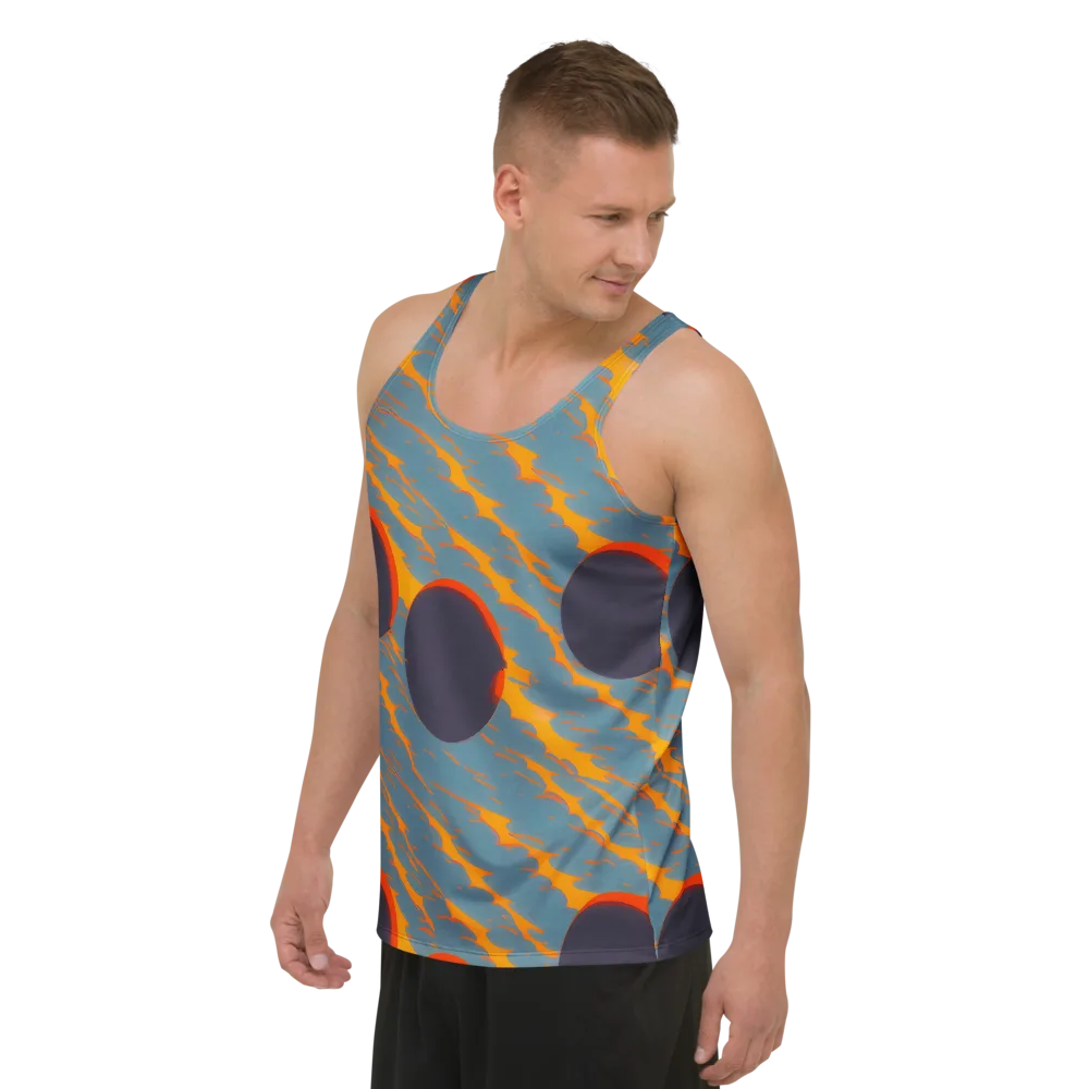 Flames of Gravity on Men's Tank Top — Left Front