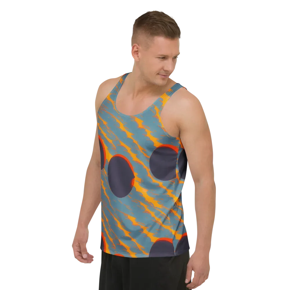 Flames of Gravity on Men's Tank Top — Left Front