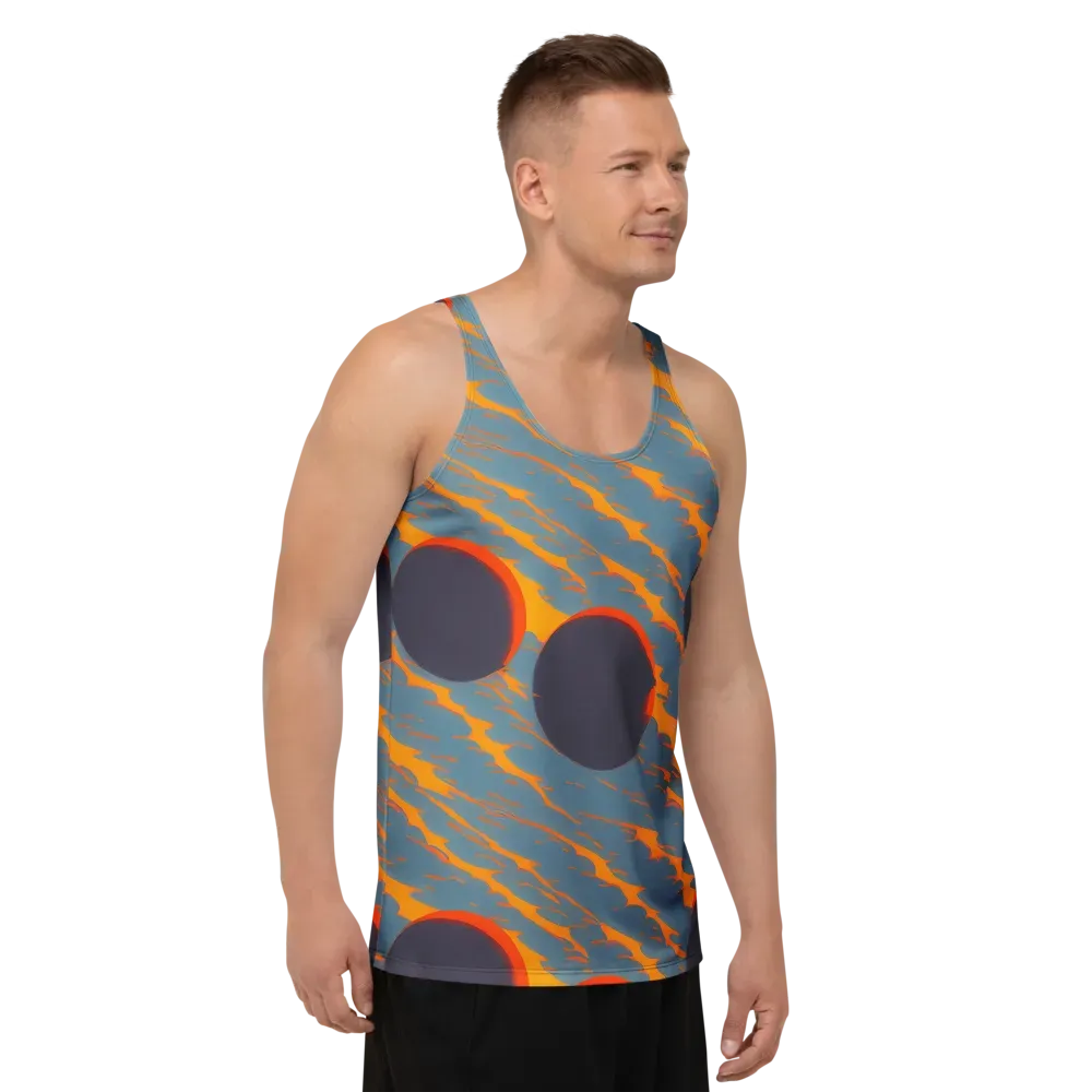 Flames of Gravity on Men's Tank Top — Right Front