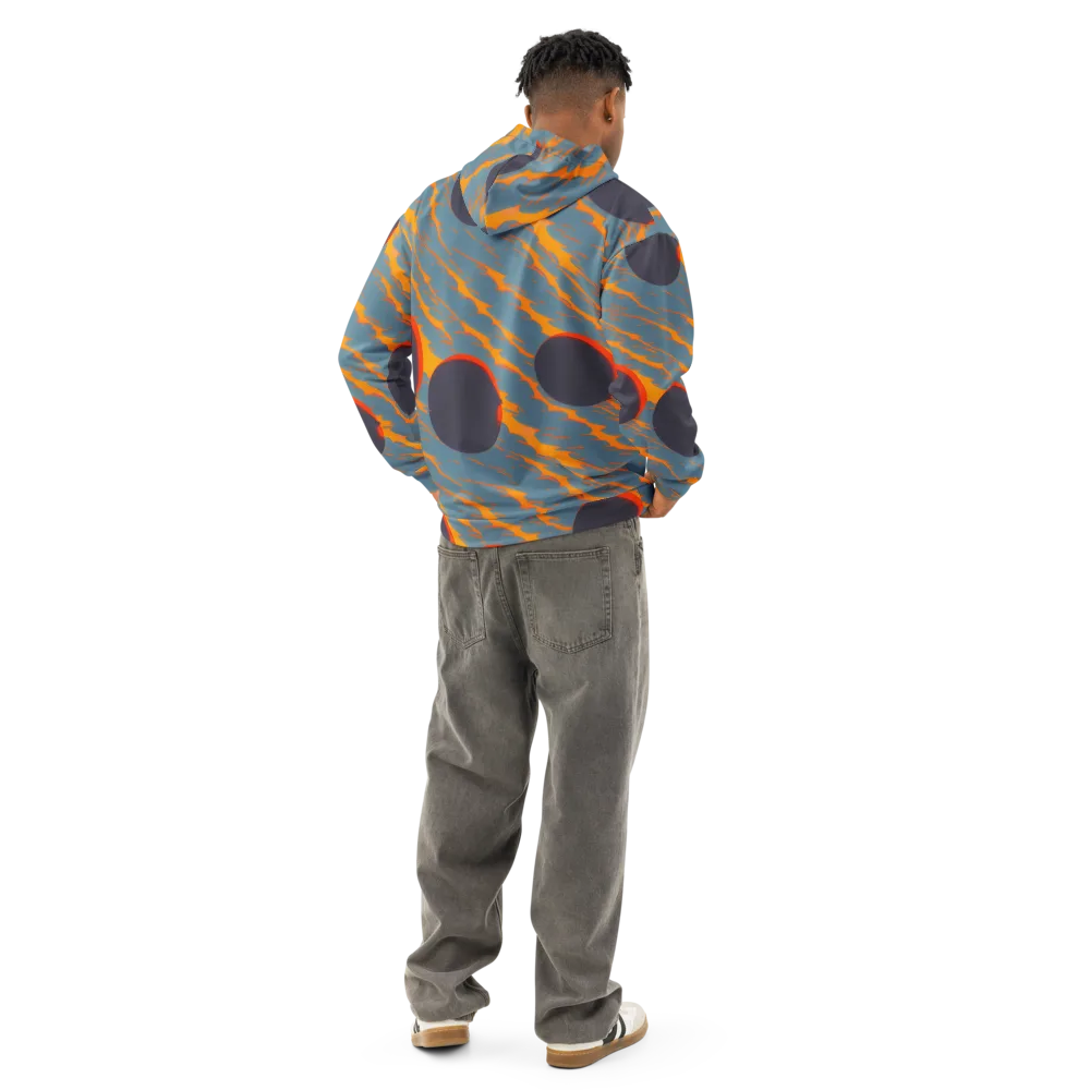 Flames of Gravity on Cotton Hoodie — Back