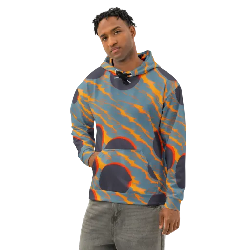 Flames of Gravity on a Cotton Hoodie