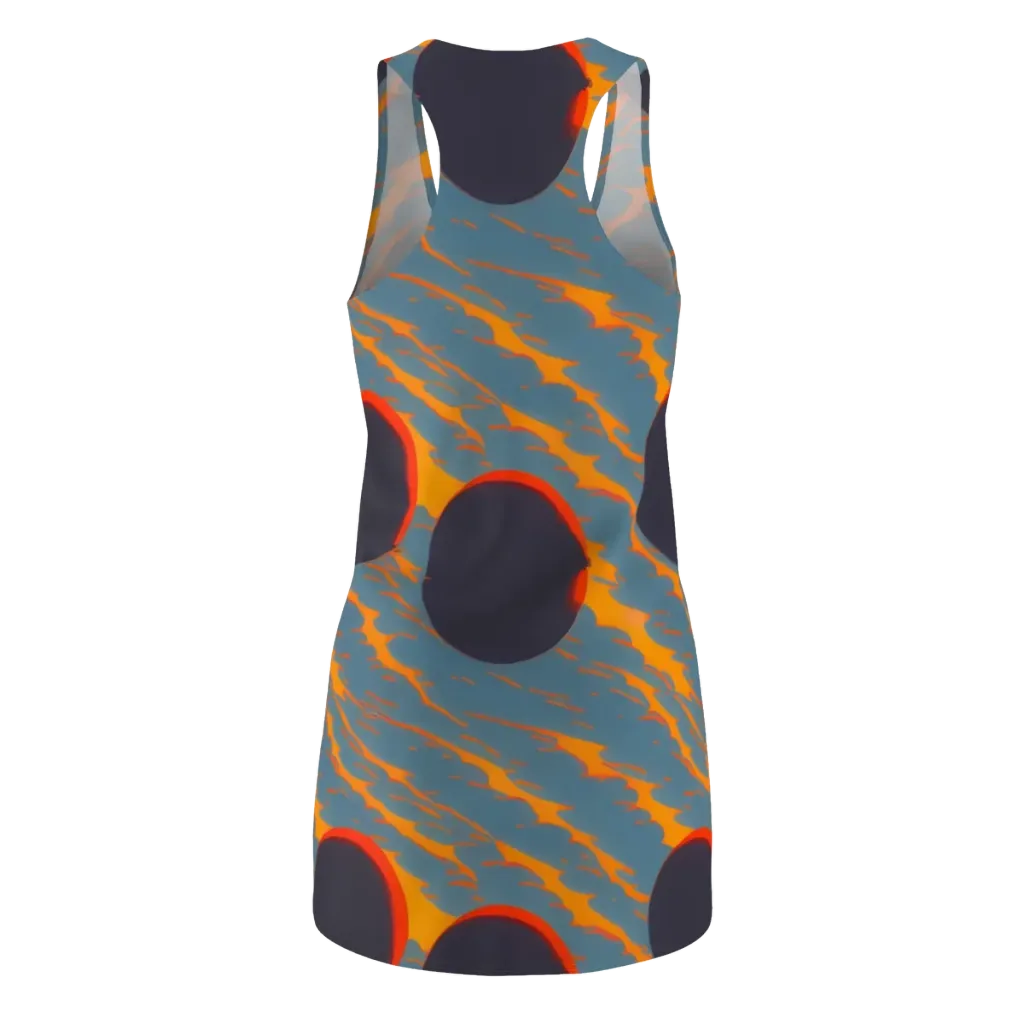 Flames of Gravity on Racerback Dress — Back
