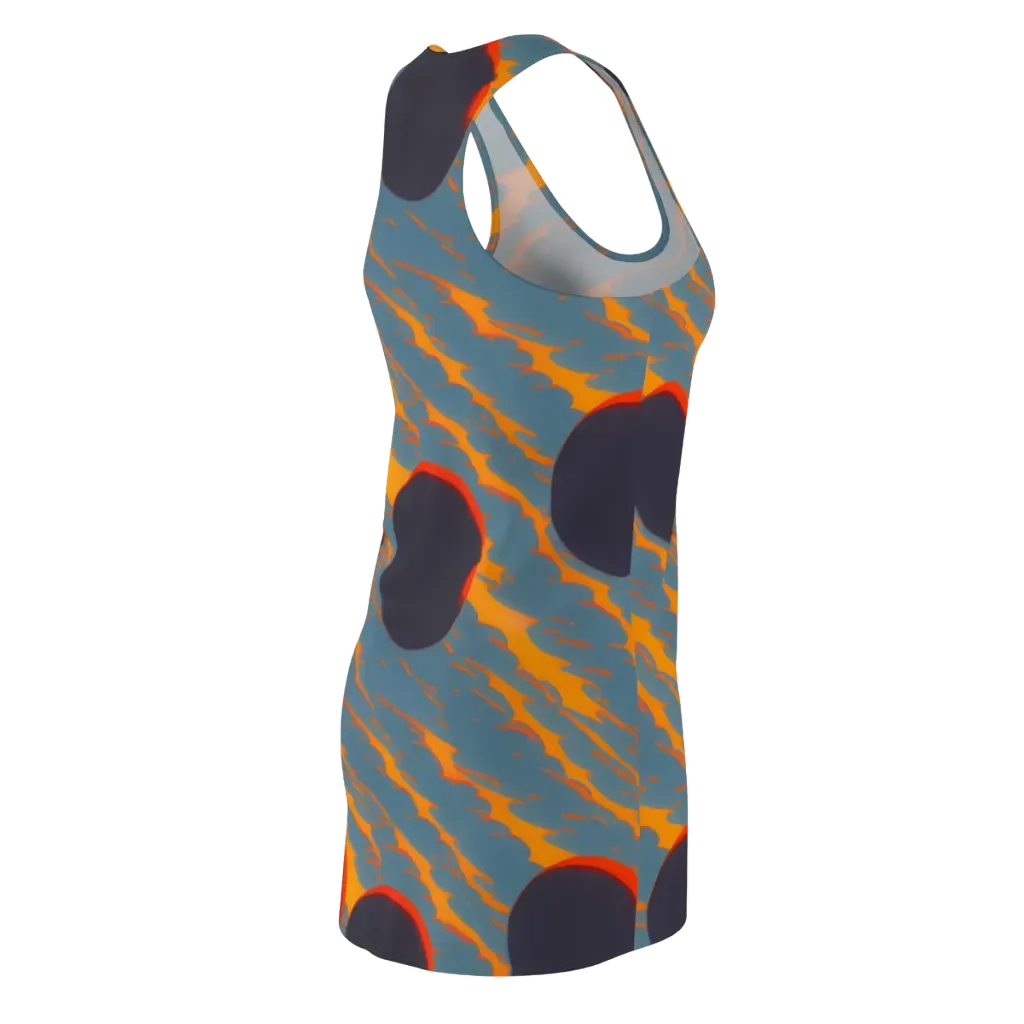 Flames of Gravity on Racerback Dress — Back Side