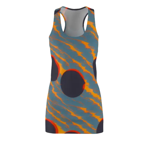 Flames of Gravity on a Racerback Dress