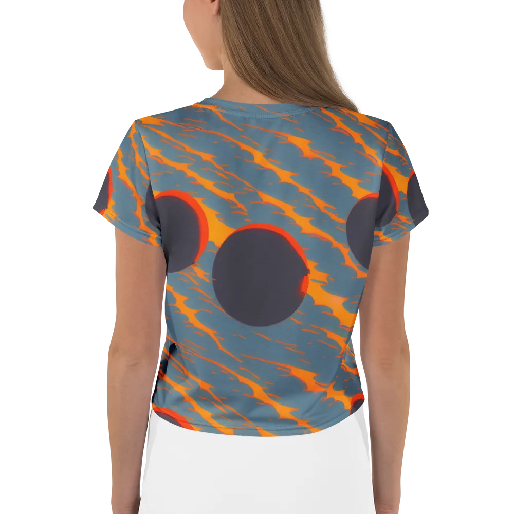 Flames of Gravity on Crop Tee — Back