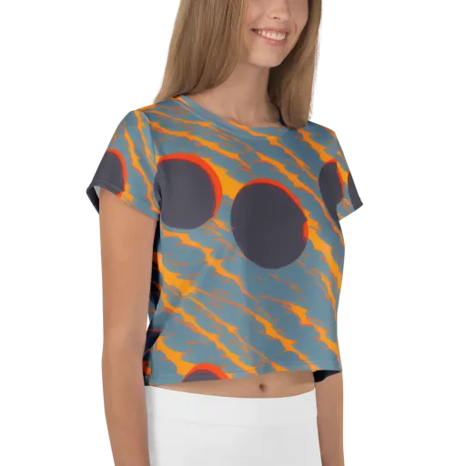Flames of Gravity on a Crop Tee