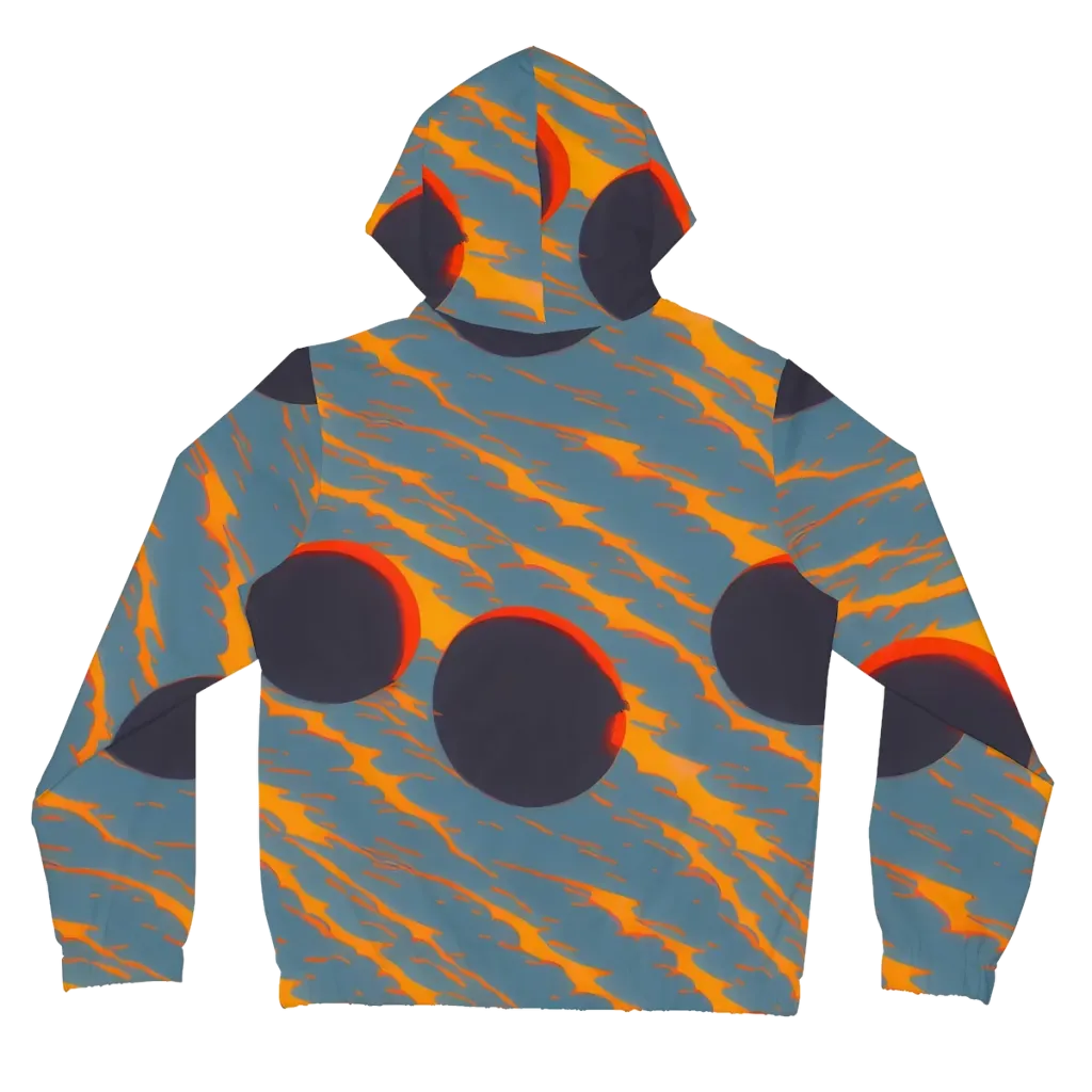 Flames of Gravity on Women's Full-Zip Hoodie — Back