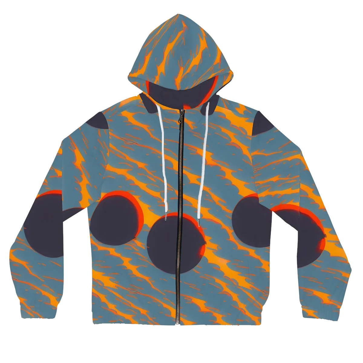 Flames of Gravity on Women's Full-Zip Hoodie — Front