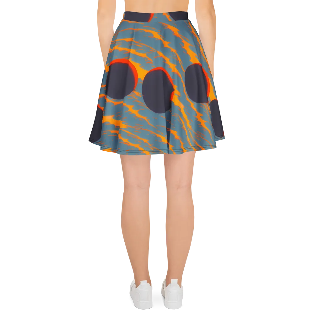 Flames of Gravity on Skater Skirt — Back