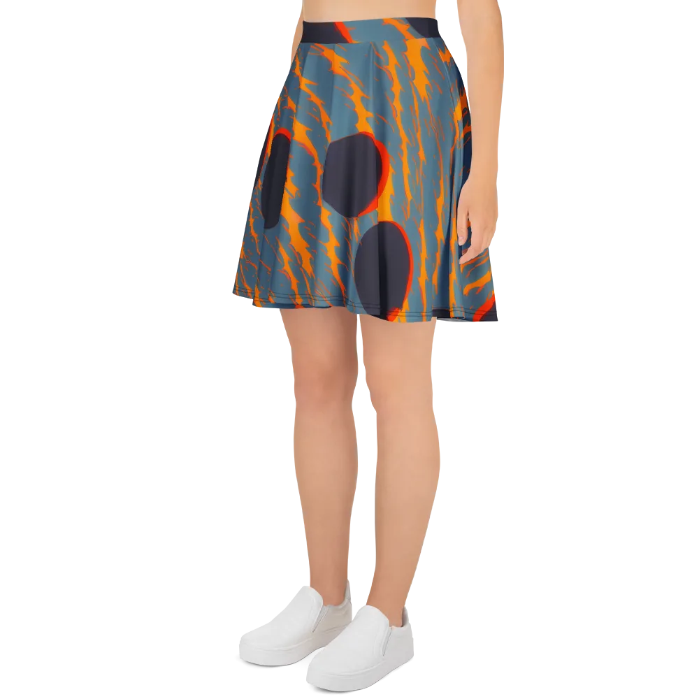Flames of Gravity on Skater Skirt — Left