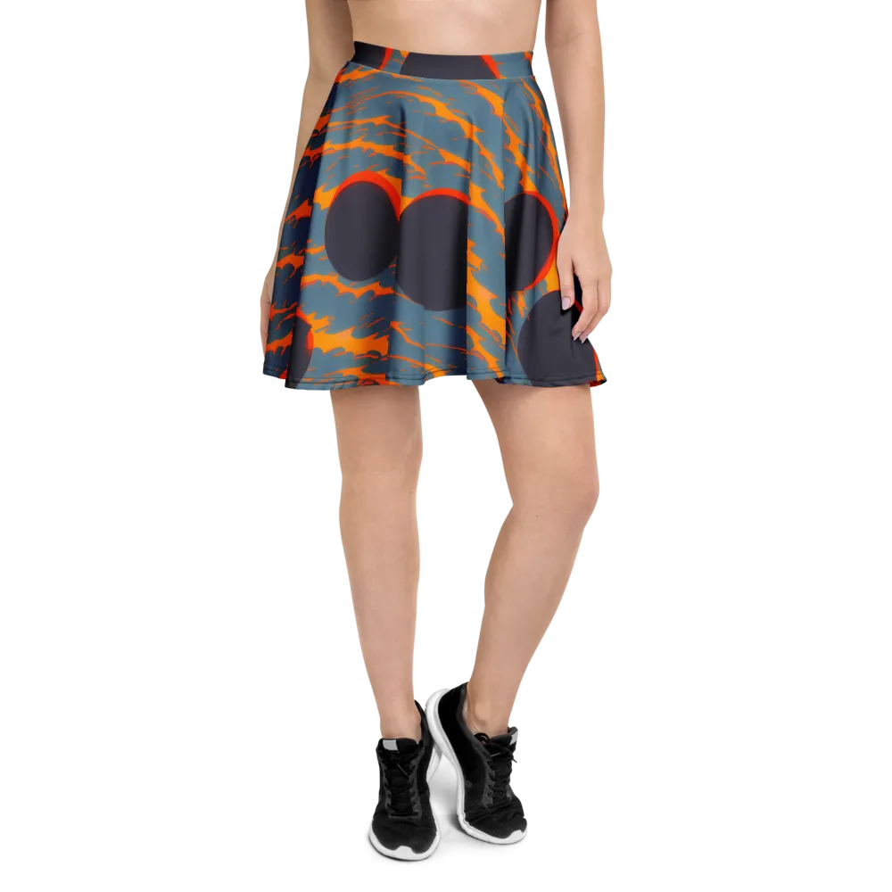 Flames of Gravity on Skater Skirt — Front