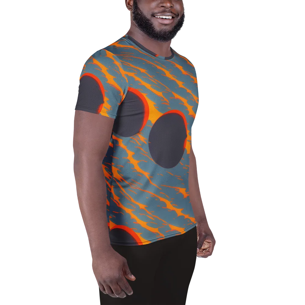 Flames of Gravity on Men's Athletic T-Shirt — Right
