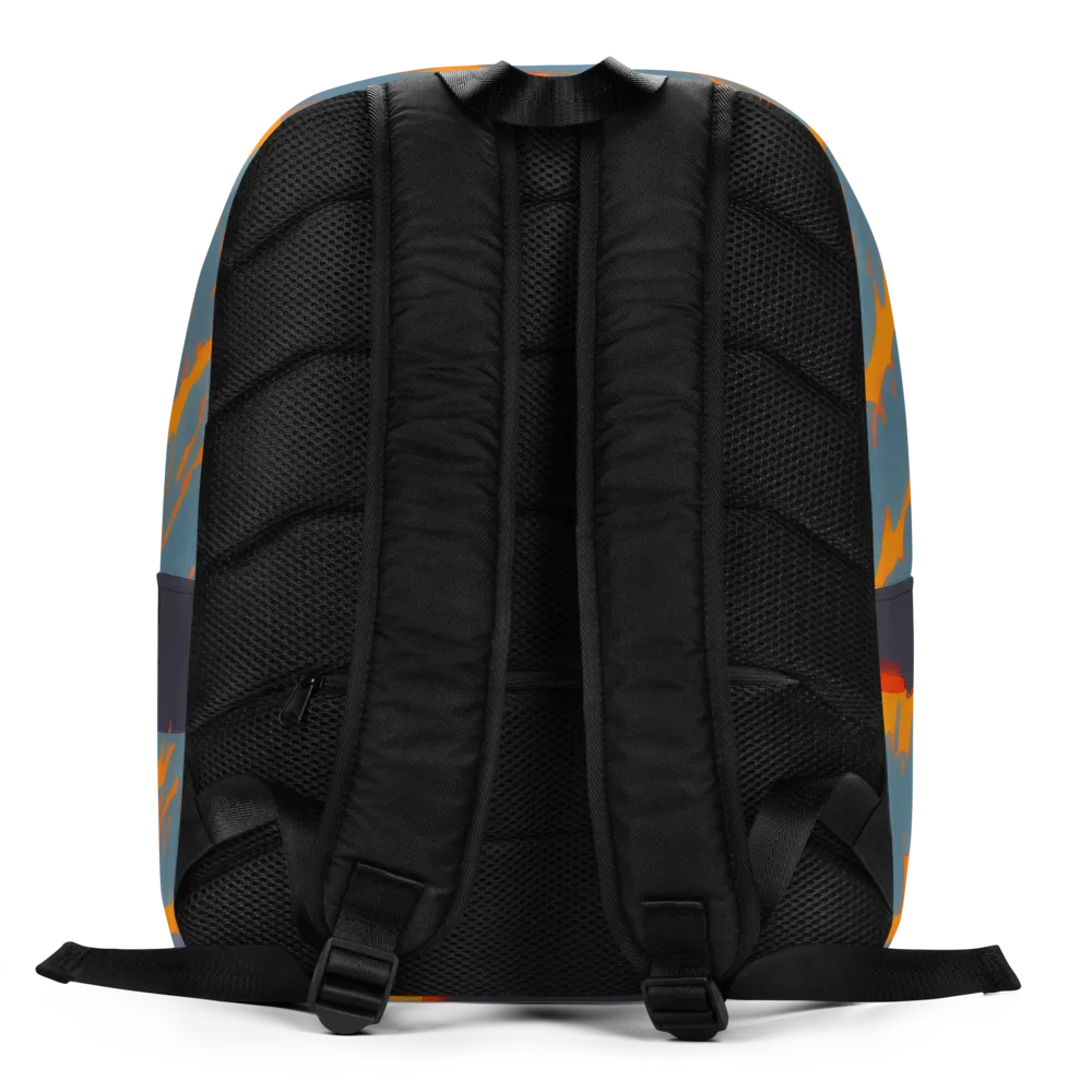 Flames of Gravity on Minimalist Backpack — Back
