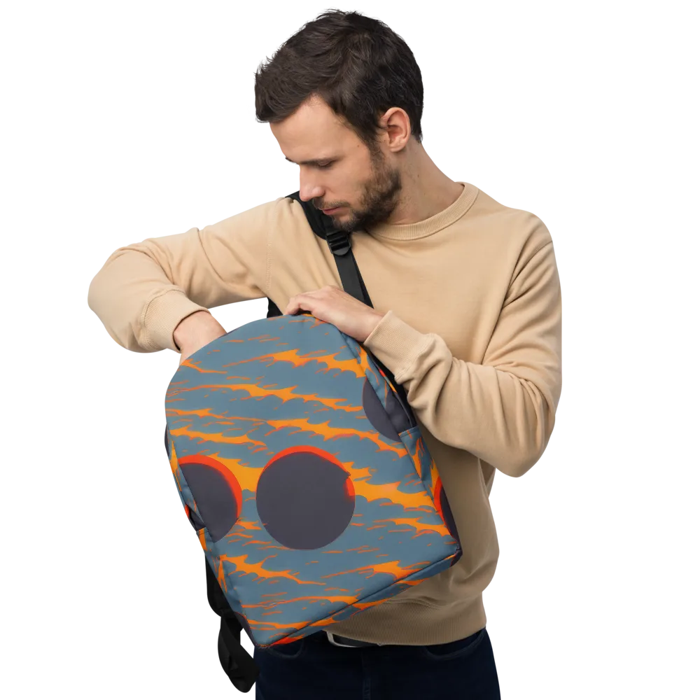 Flames of Gravity on Minimalist Backpack — Front