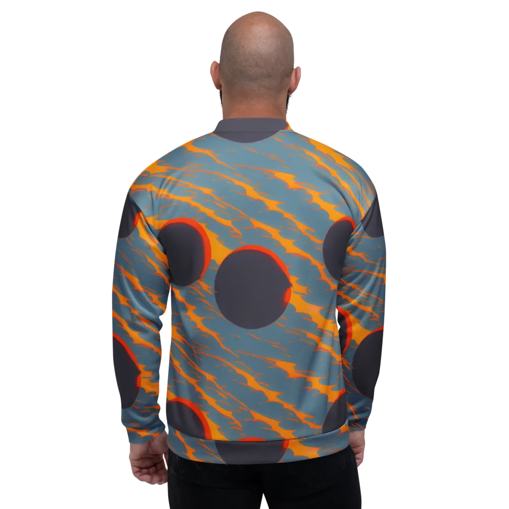 Flames of Gravity on Bomber Jacket — Back