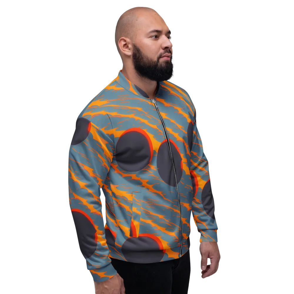 Flames of Gravity on Bomber Jacket — Right