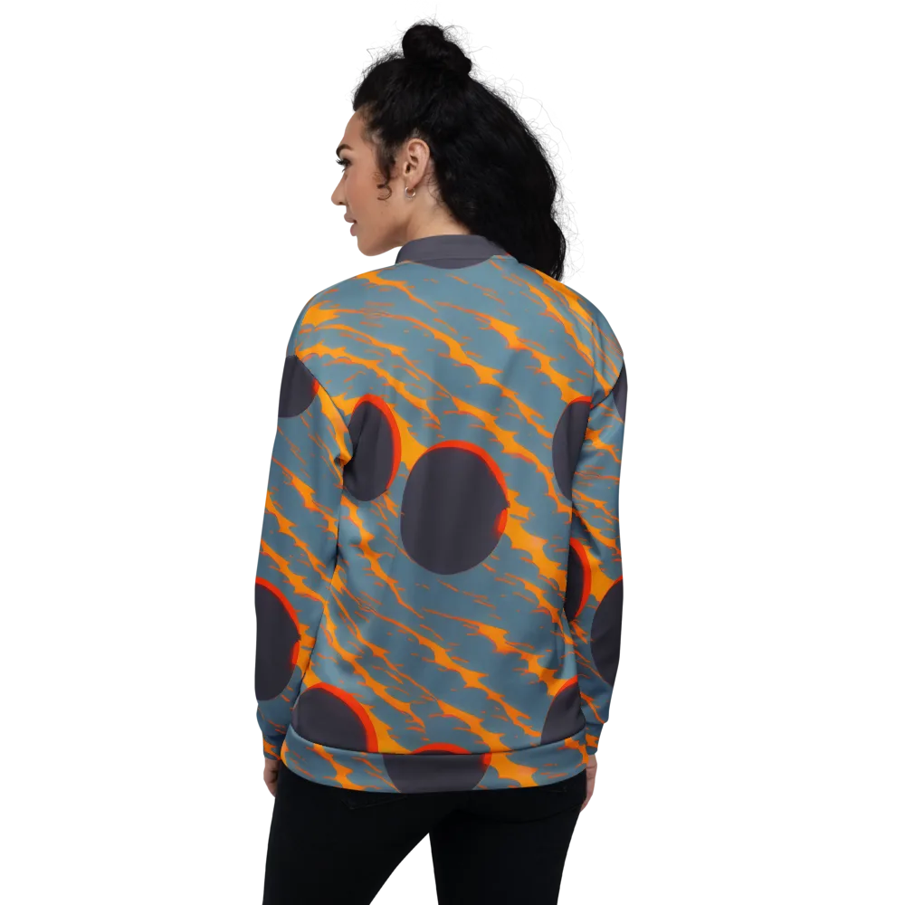 Flames of Gravity on Bomber Jacket — Back