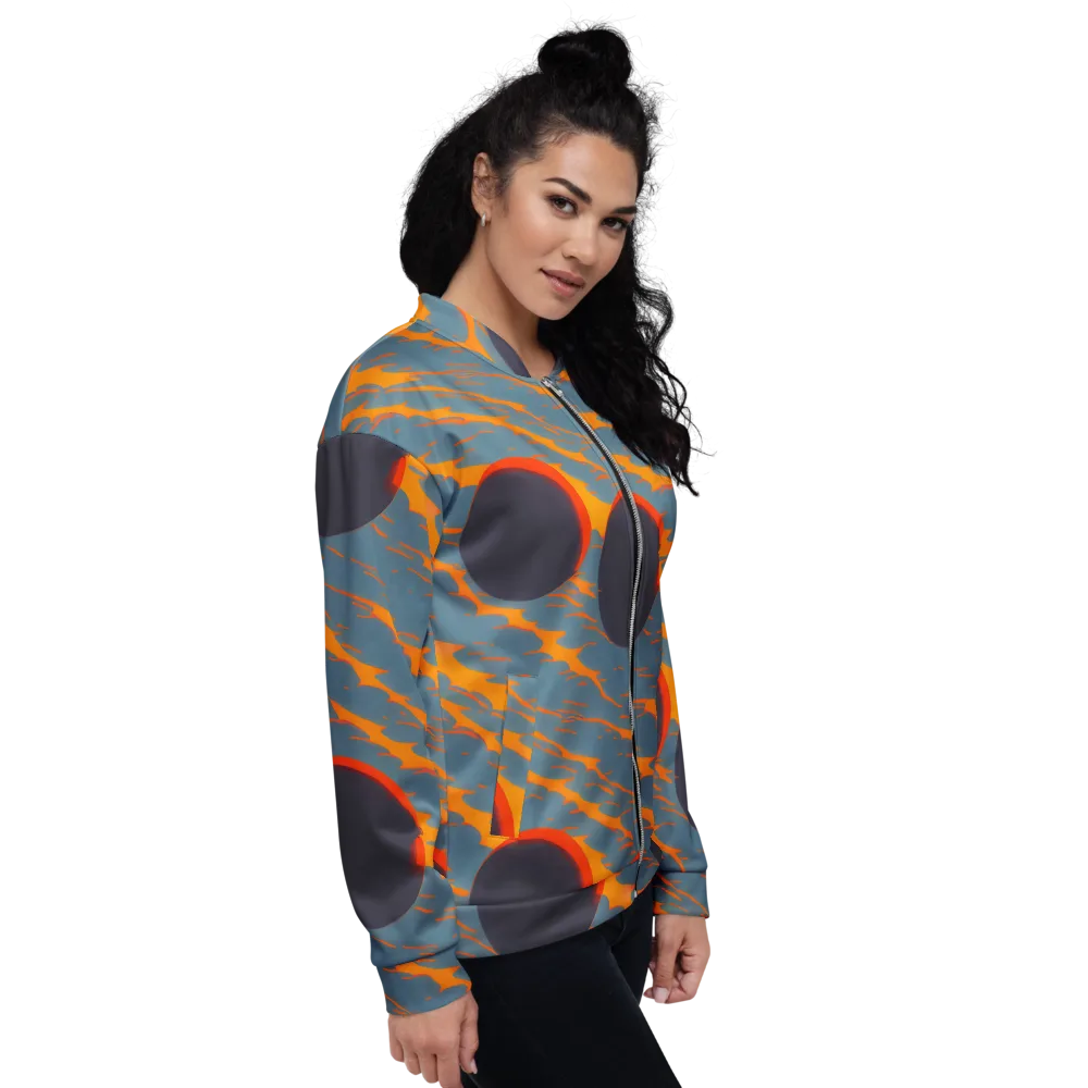 Flames of Gravity on Bomber Jacket — Right