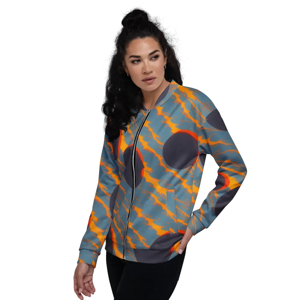 Flames of Gravity on Bomber Jacket — Left