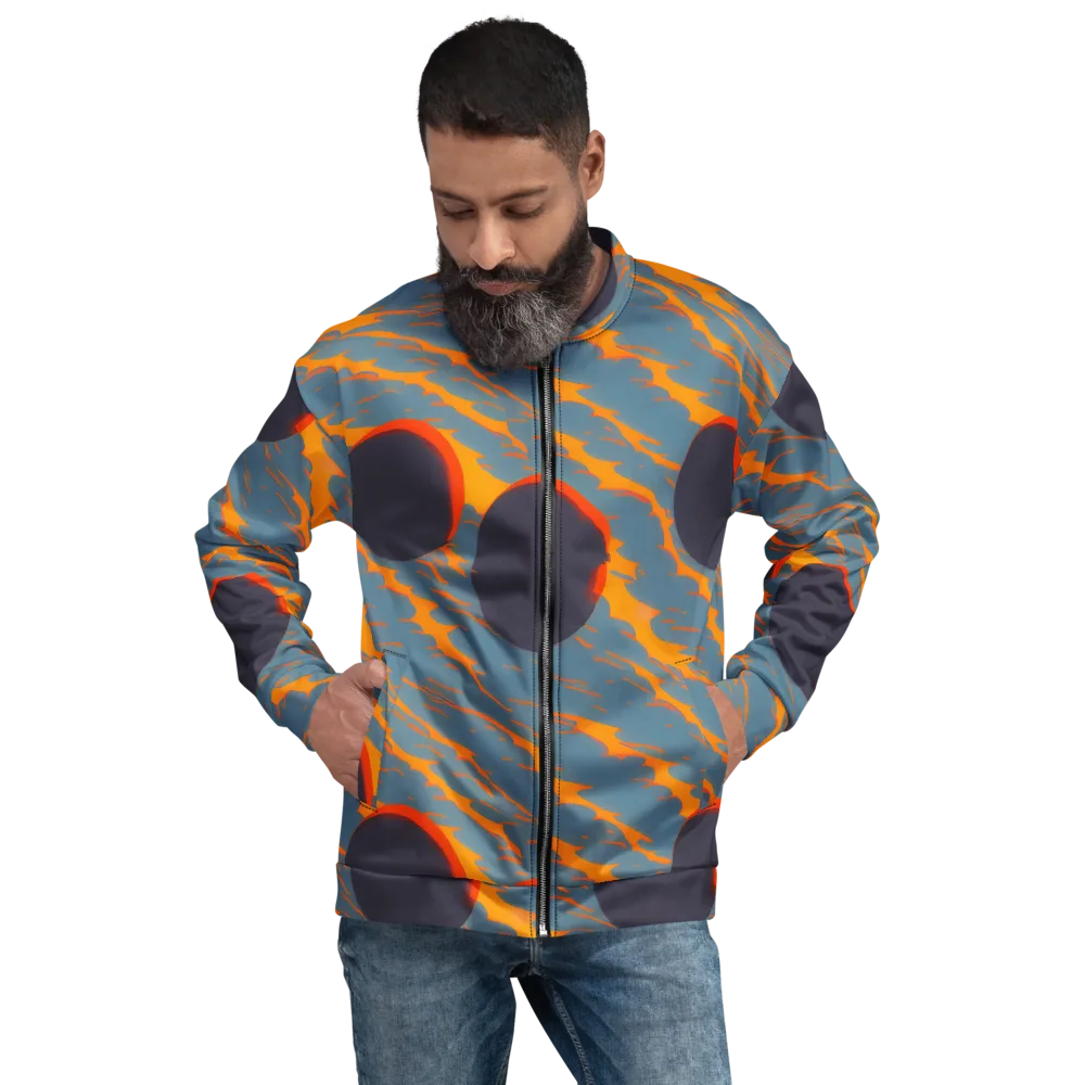 Flames of Gravity on Bomber Jacket — Front