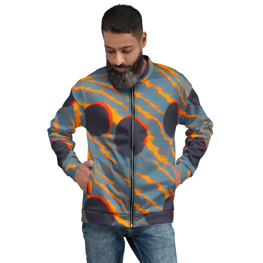 Flames of Gravity on Bomber Jacket — Front