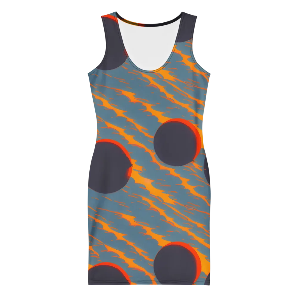 Flames of Gravity on Bodycon Dress — Front