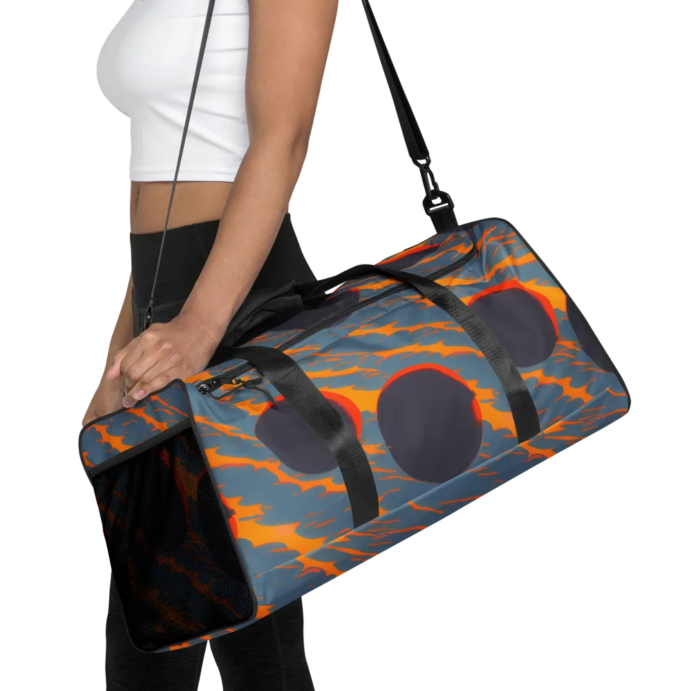 Flames of Gravity on Duffle Bag — Front