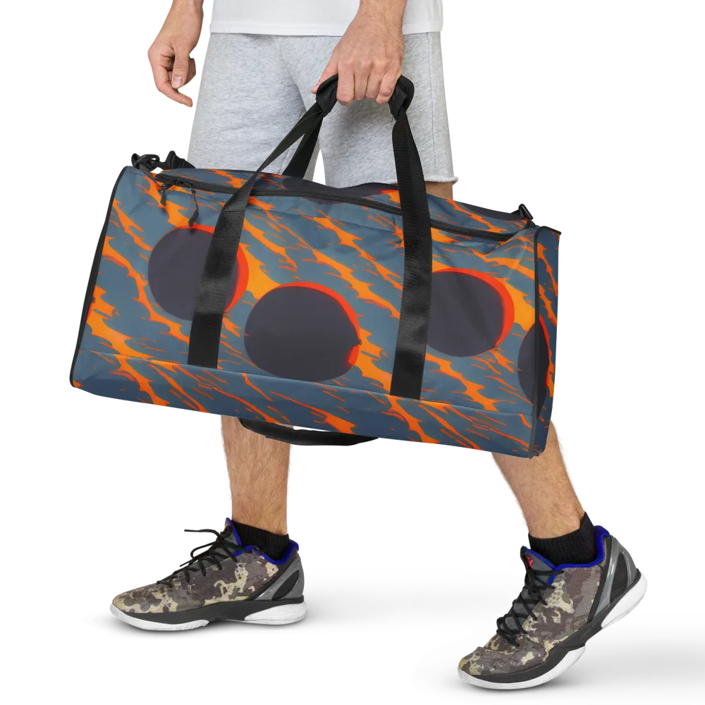 Flames of Gravity on Duffle Bag — Front