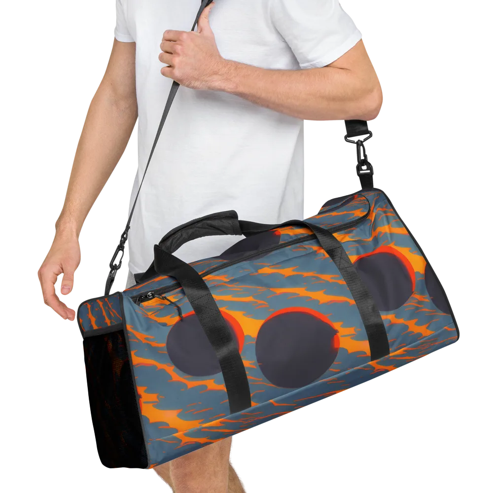 Flames of Gravity on Duffle Bag — Right Front
