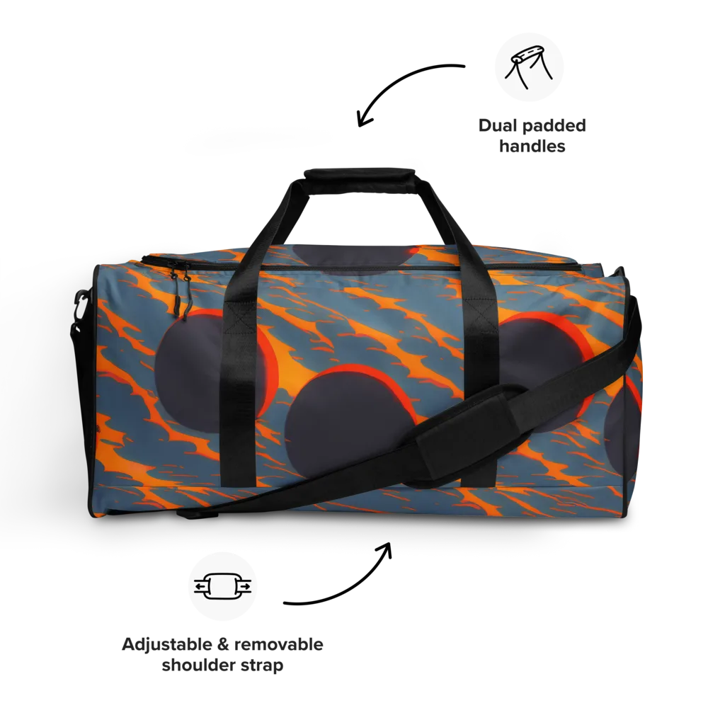 Flames of Gravity on Duffle Bag — Front