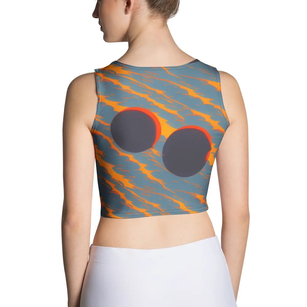 Flames of Gravity on Crop Top — Back