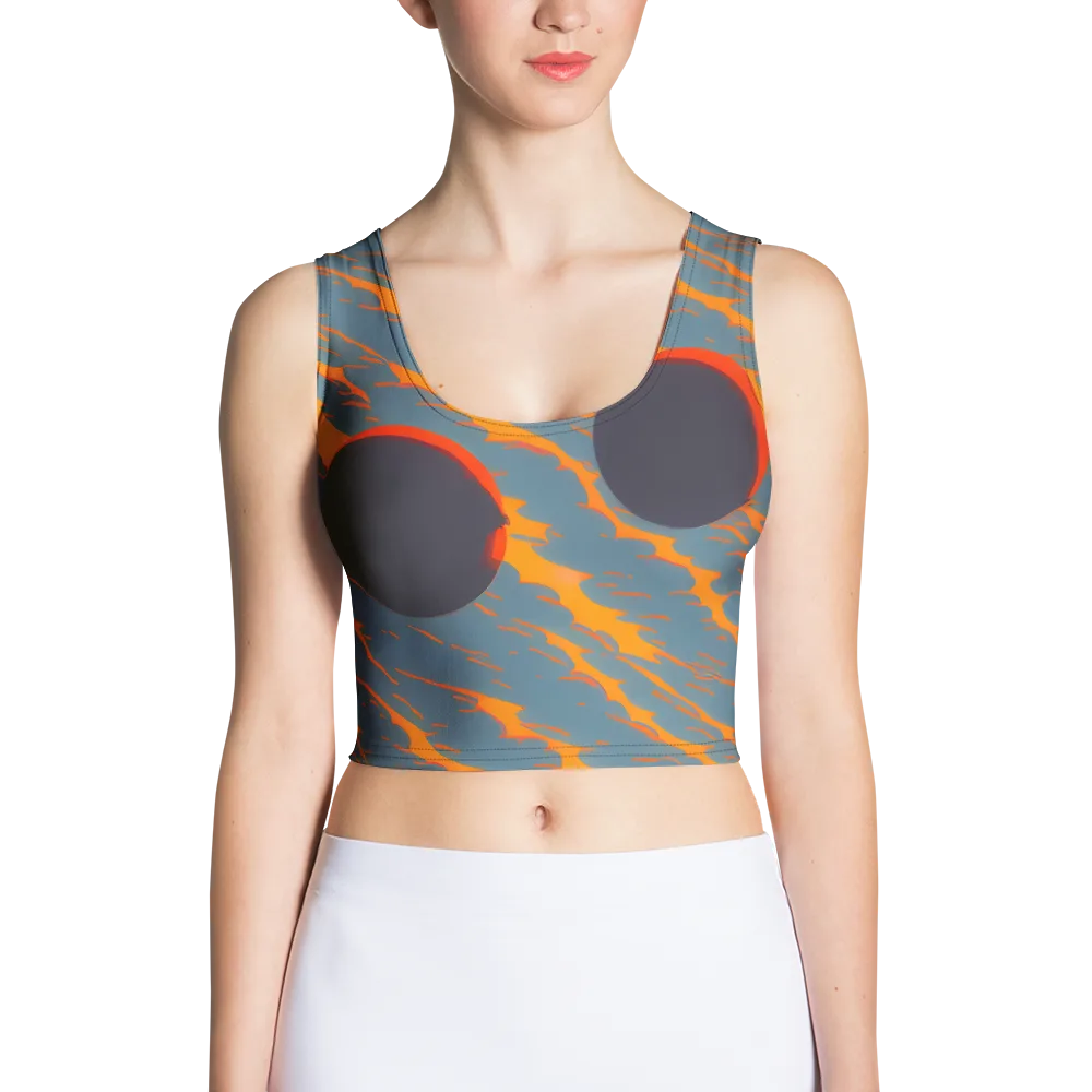 Flames of Gravity on Crop Top — Front