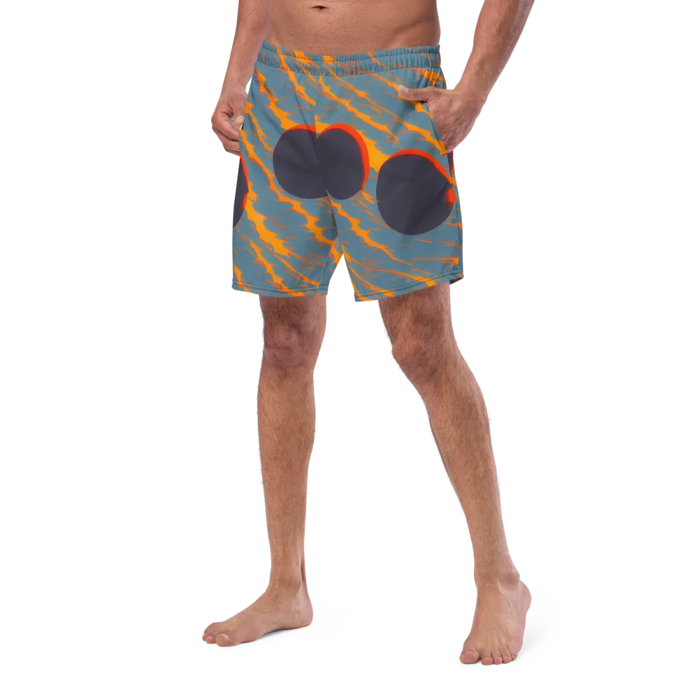 Flames of Gravity on Swim Trunks — Left Front