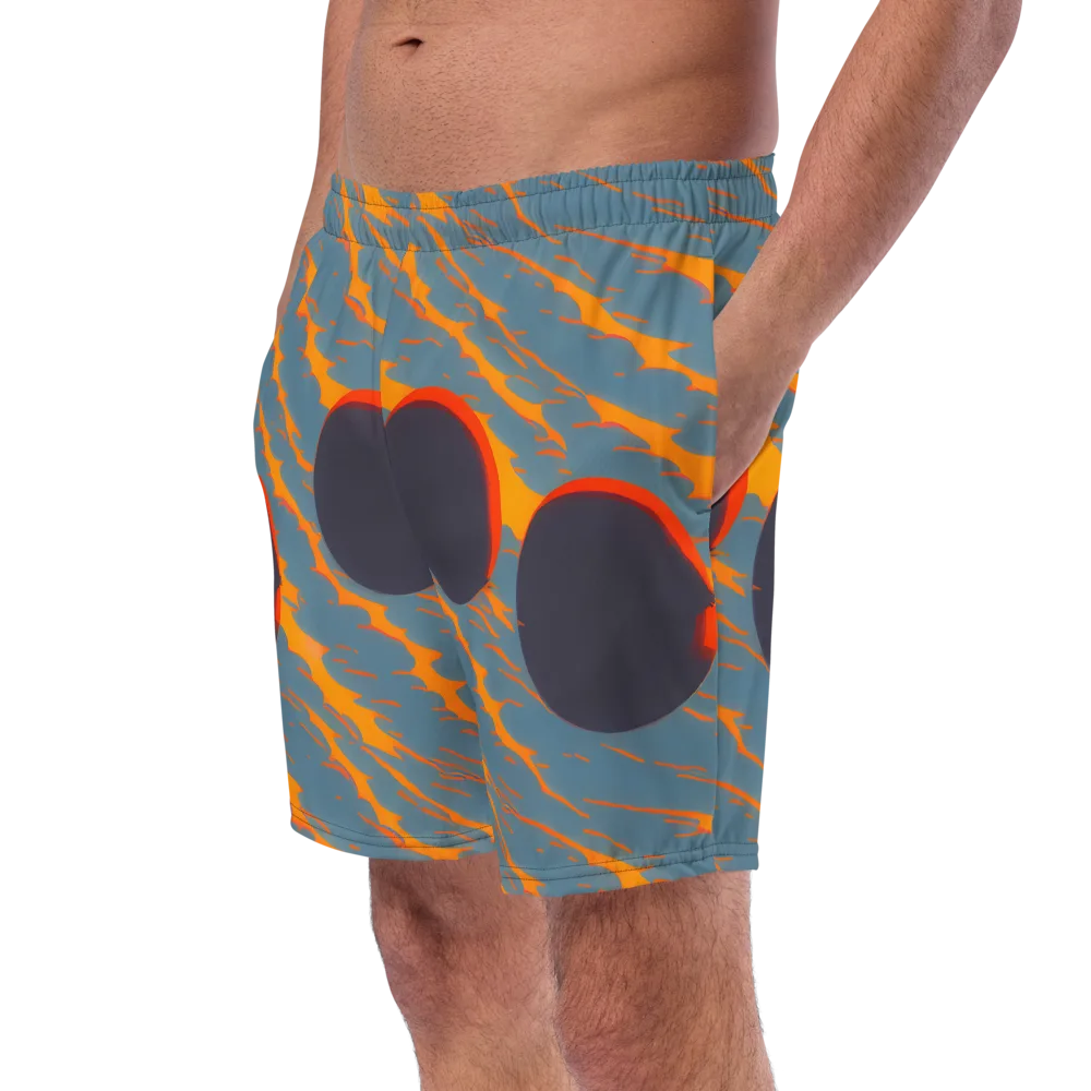 Flames of Gravity on Swim Trunks — Left Front