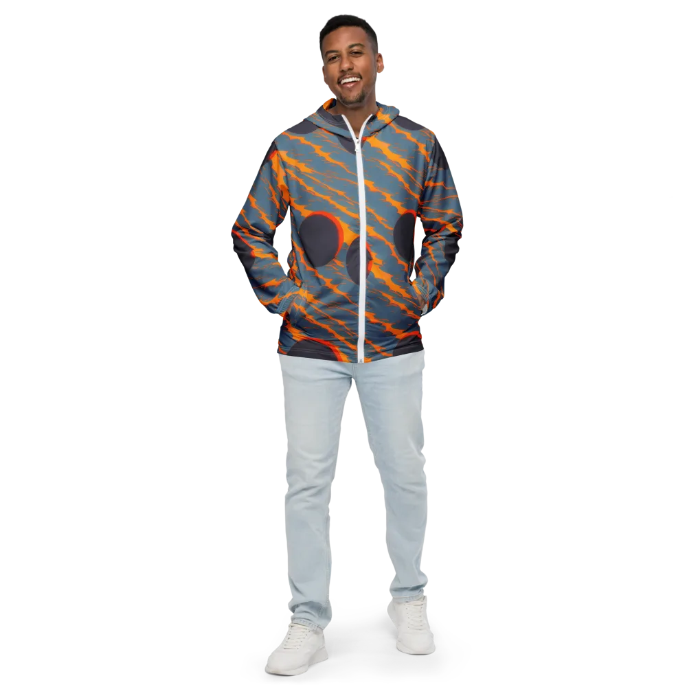Flames of Gravity on Men's Windbreaker — Front