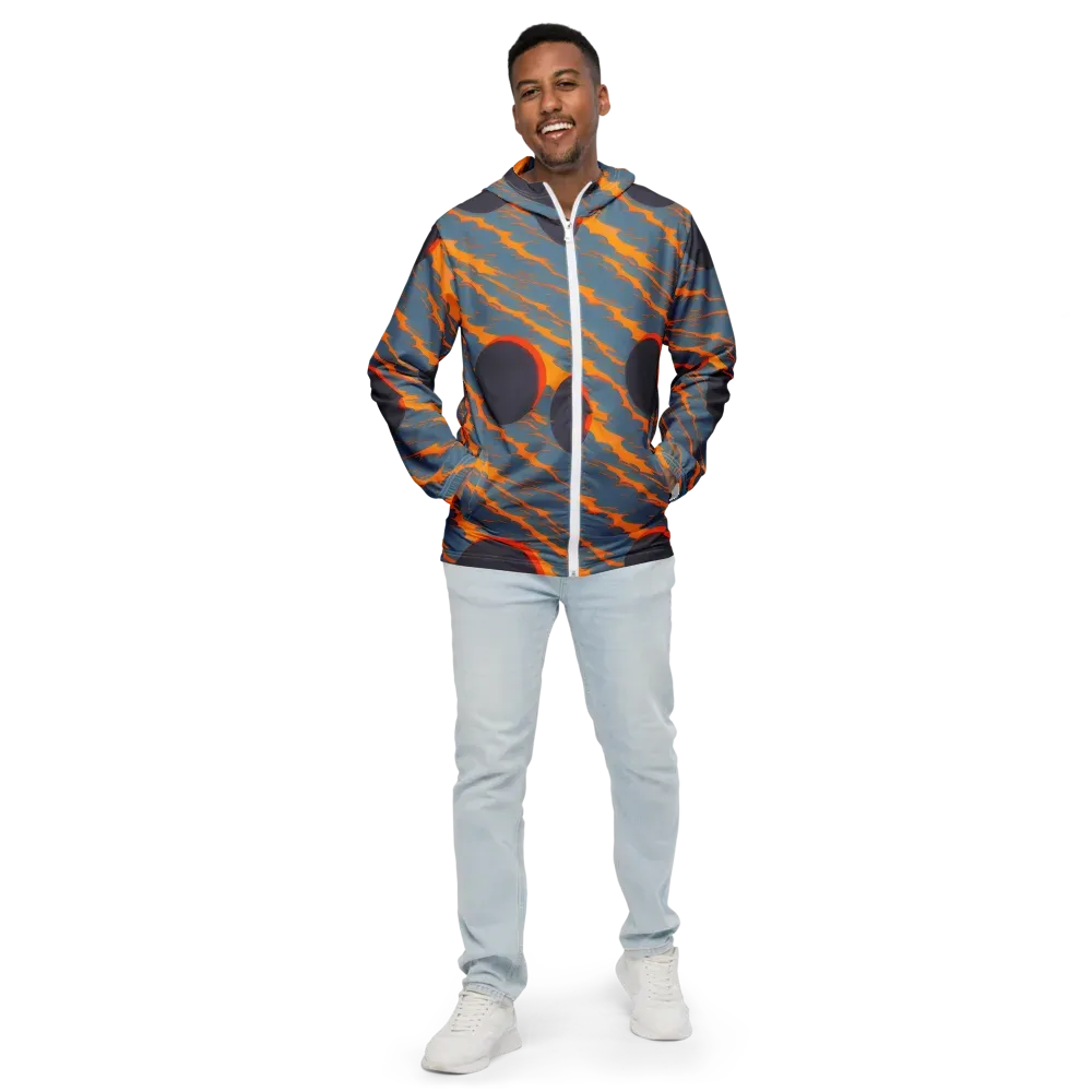 Flames of Gravity on Men's Windbreaker — Front