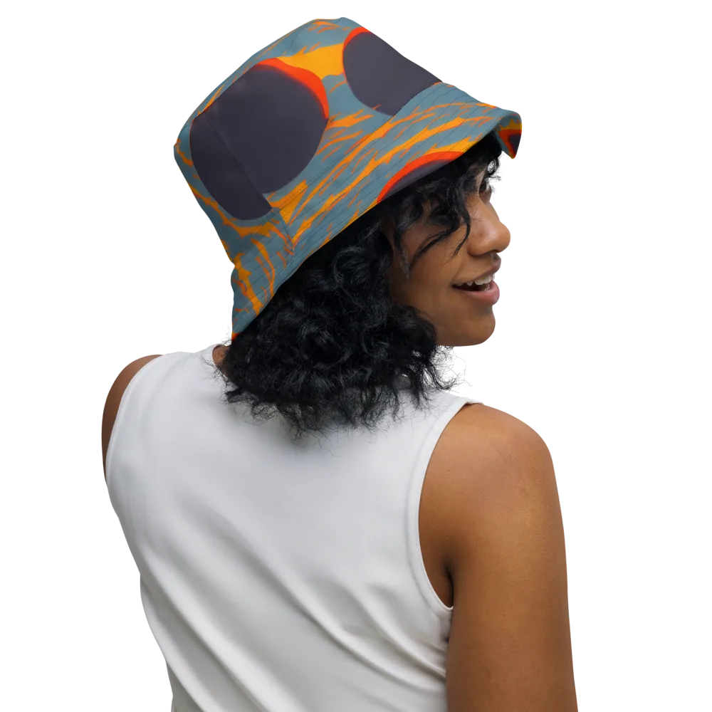 Flames of Gravity on Reversible Bucket Hat — Right Outside