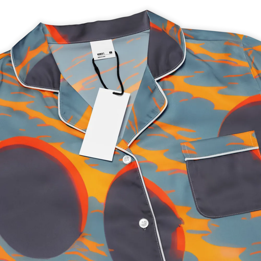 Flames of Gravity on Women's Short Sleeve Pajama Top — Product details