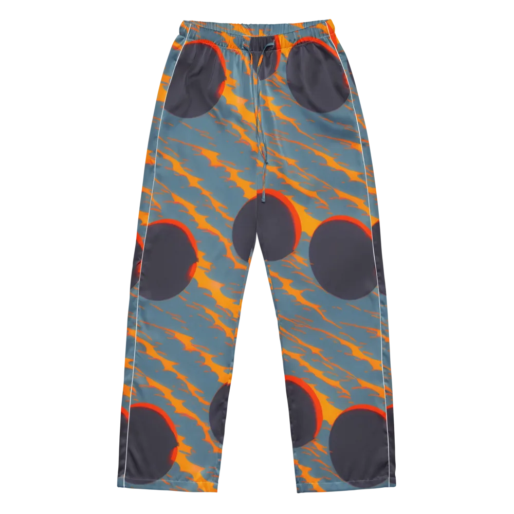 Flames of Gravity on Women's Pajama Pants — Front