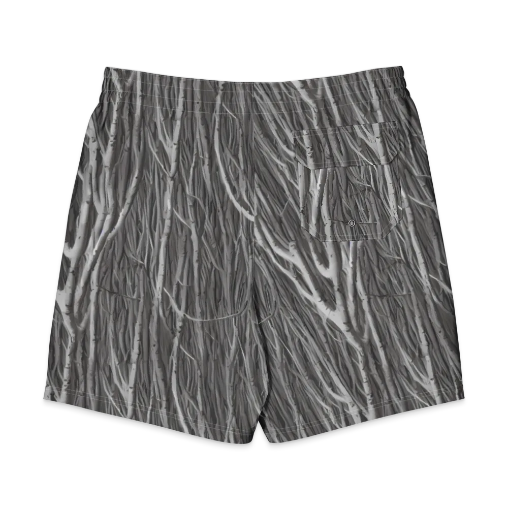 Glimmering Ghosts on Men's Board Shorts — Back