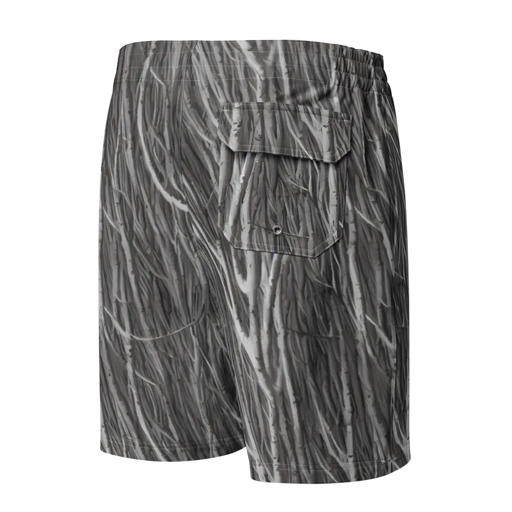 Glimmering Ghosts on Men's Board Shorts — Back