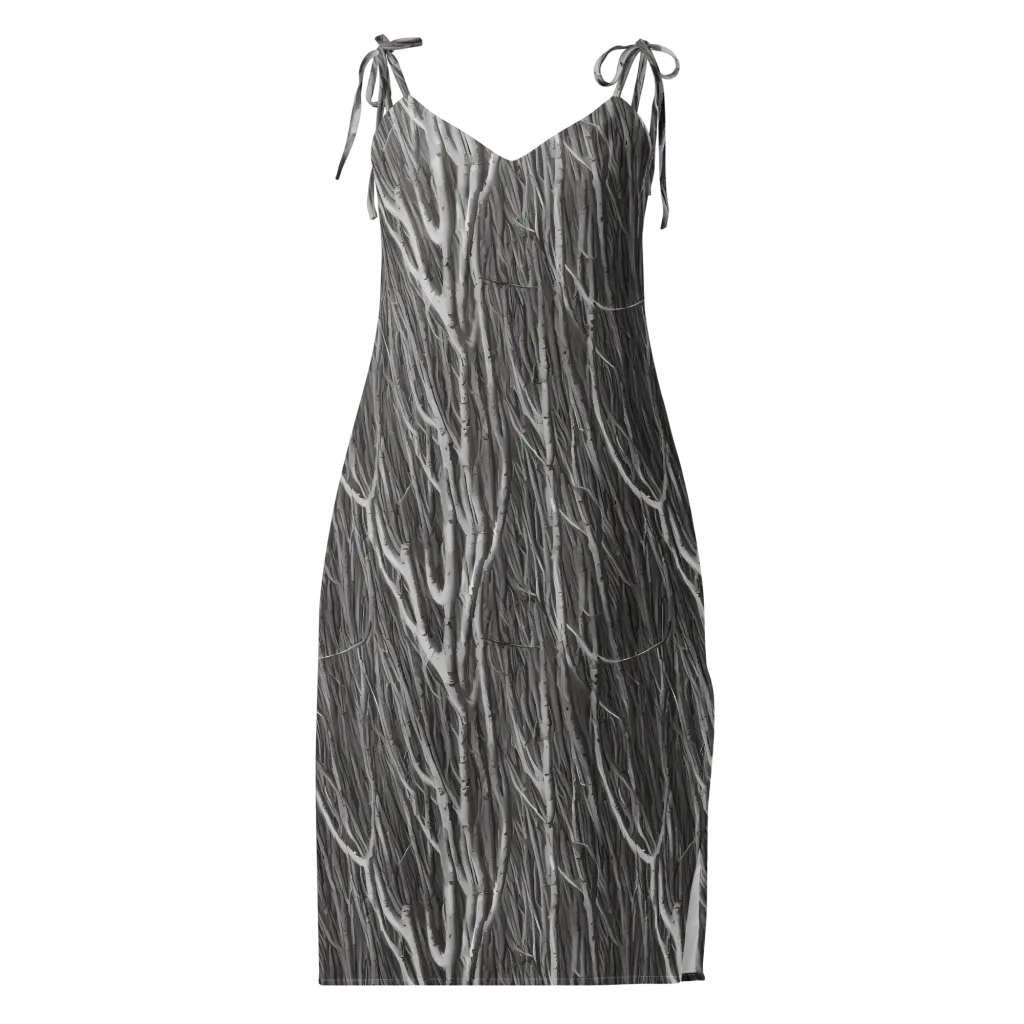 Glimmering Ghosts on Slip Dress — Front