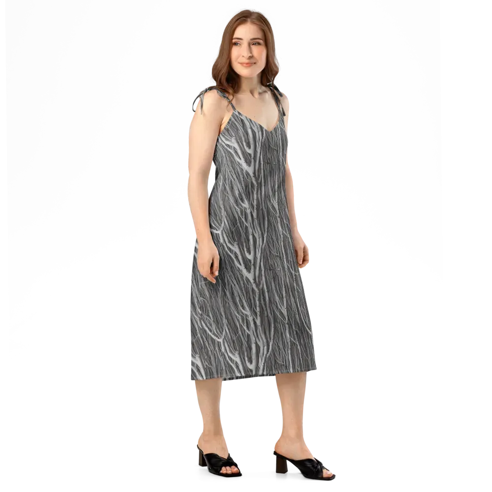 Glimmering Ghosts on Slip Dress — Right Front