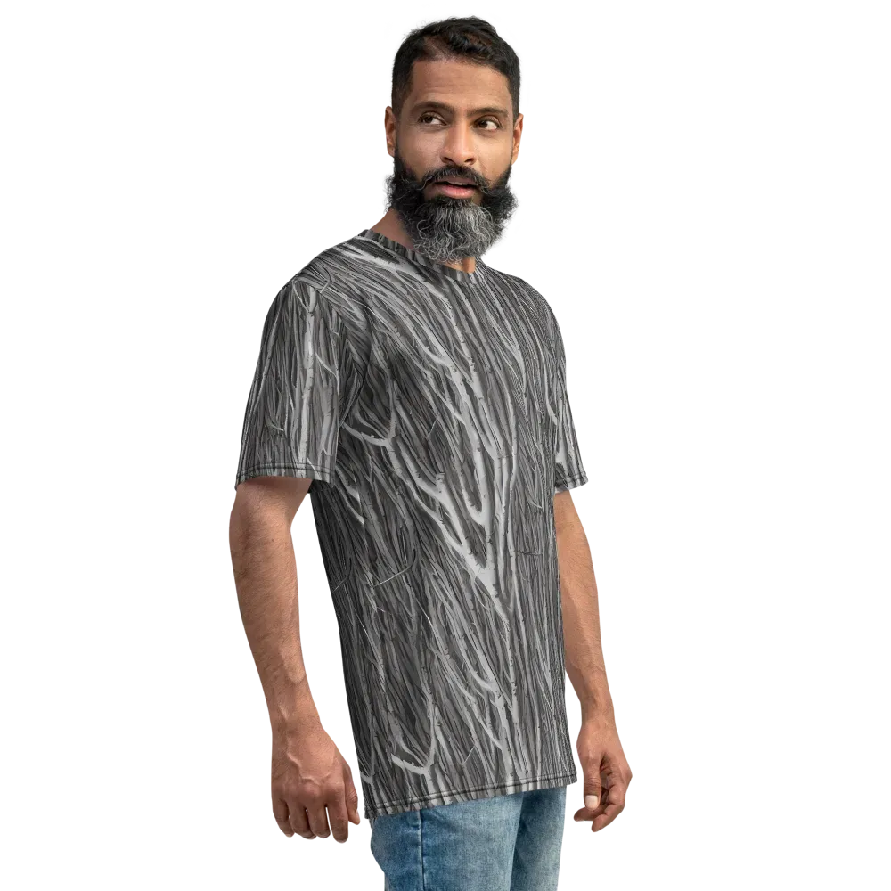 Glimmering Ghosts on Men's Crew Neck T-Shirt — Right