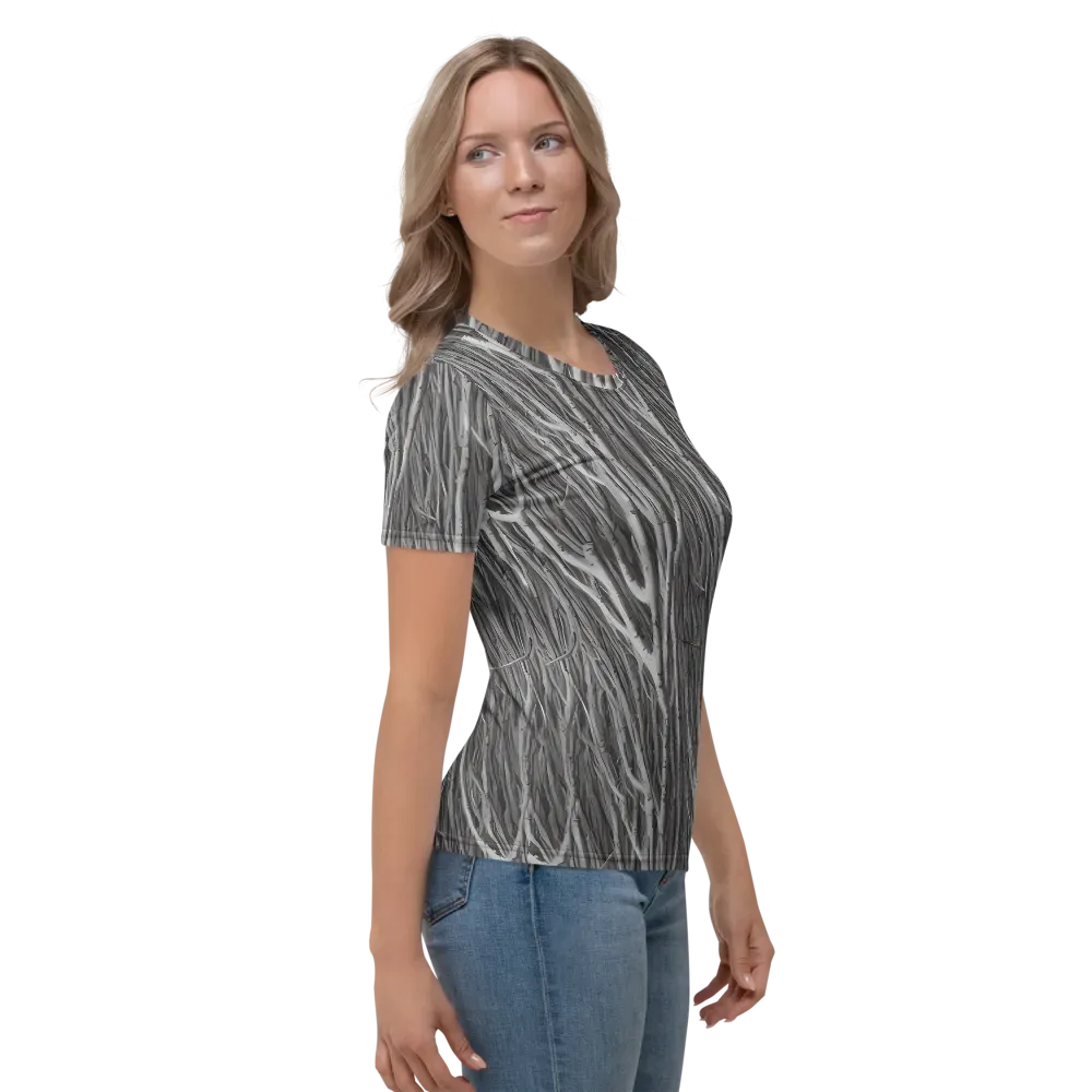 Glimmering Ghosts on Women's Crew Neck T-Shirt — Right