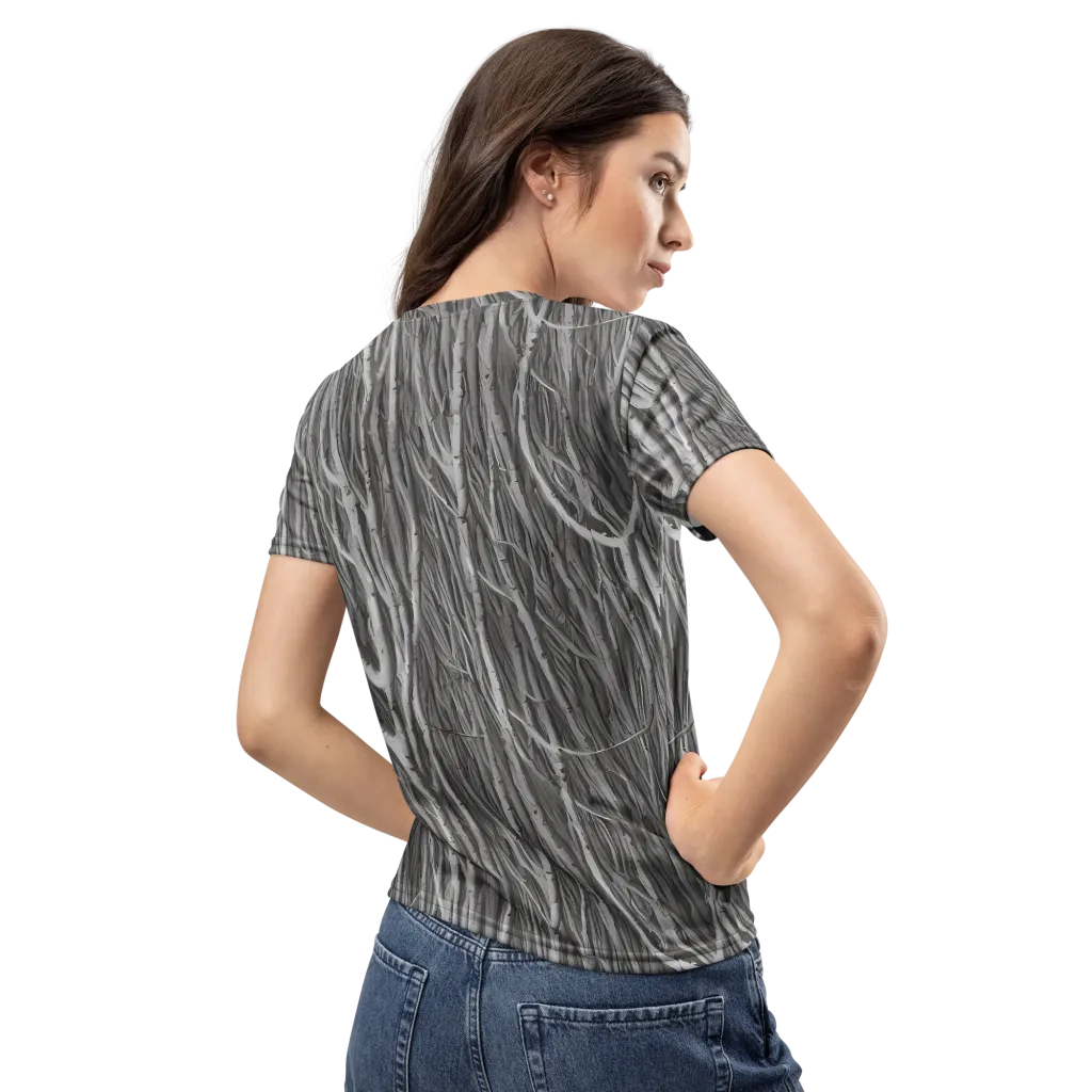 Glimmering Ghosts on Women's Crew Neck T-Shirt — Back