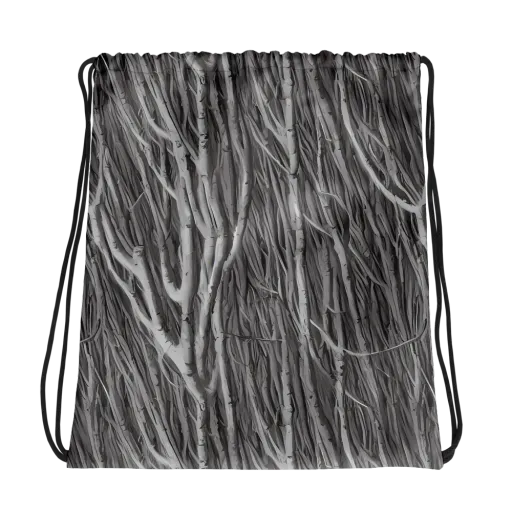 Glimmering Ghosts on a Drawstring Bag