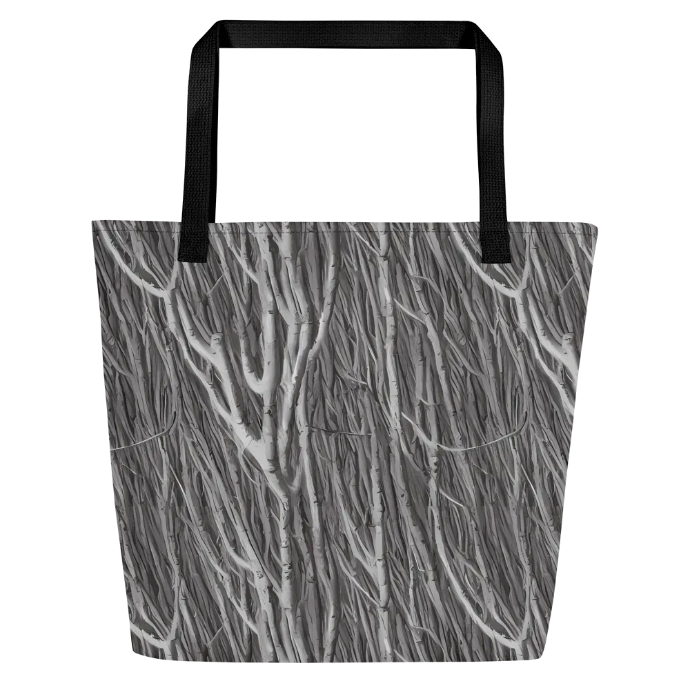 Glimmering Ghosts on Large Tote Bag W/ Pocket — Front