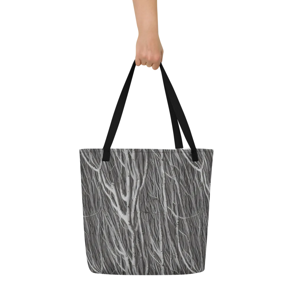 Glimmering Ghosts on Large Tote Bag W/ Pocket — Front